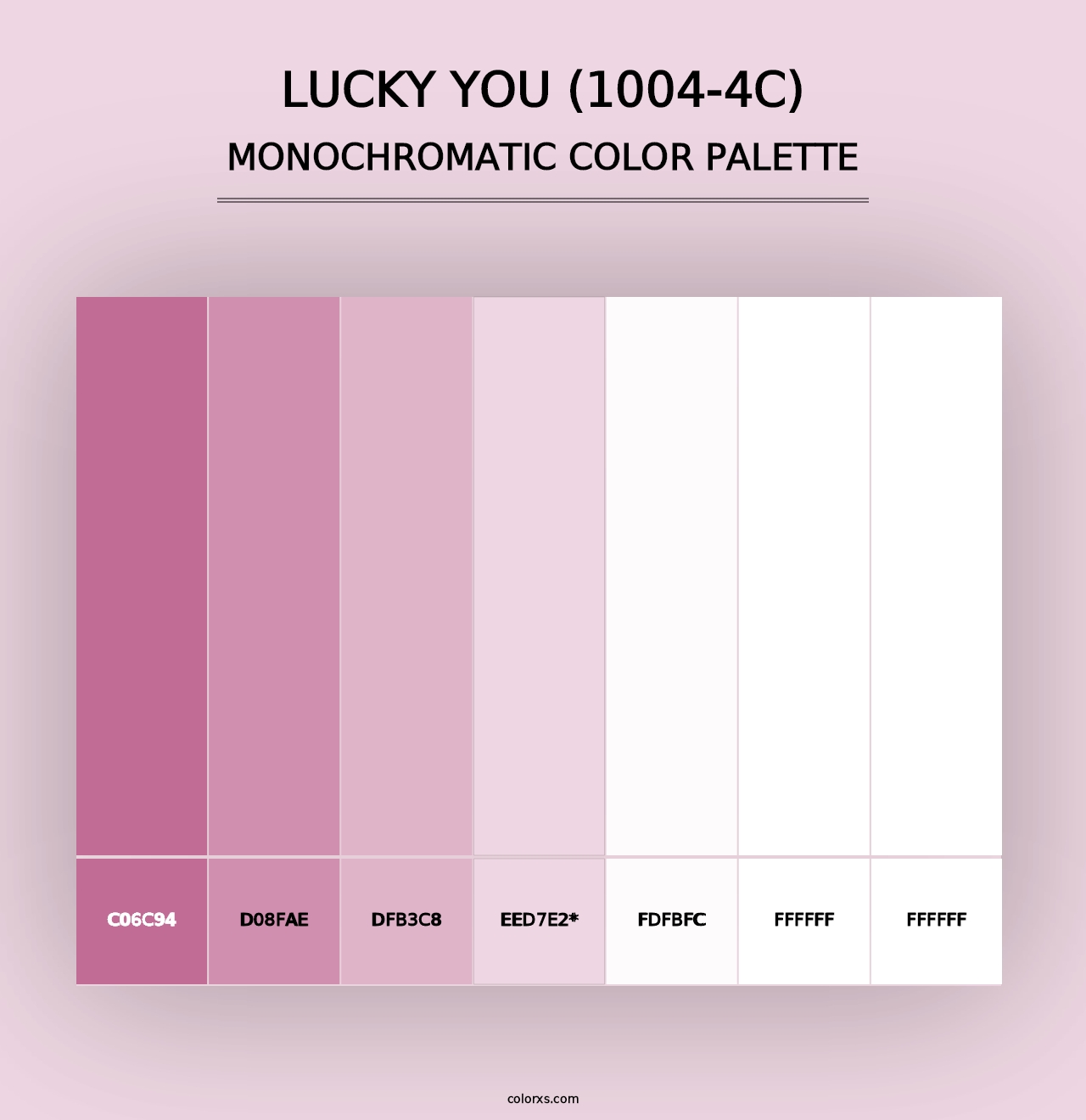 Lucky You (1004-4C) - Monochromatic Color Palette