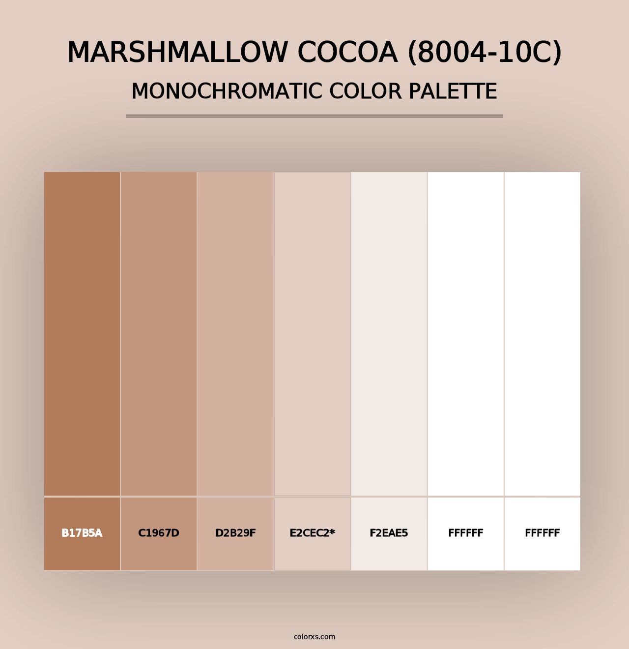 Marshmallow Cocoa (8004-10C) - Monochromatic Color Palette