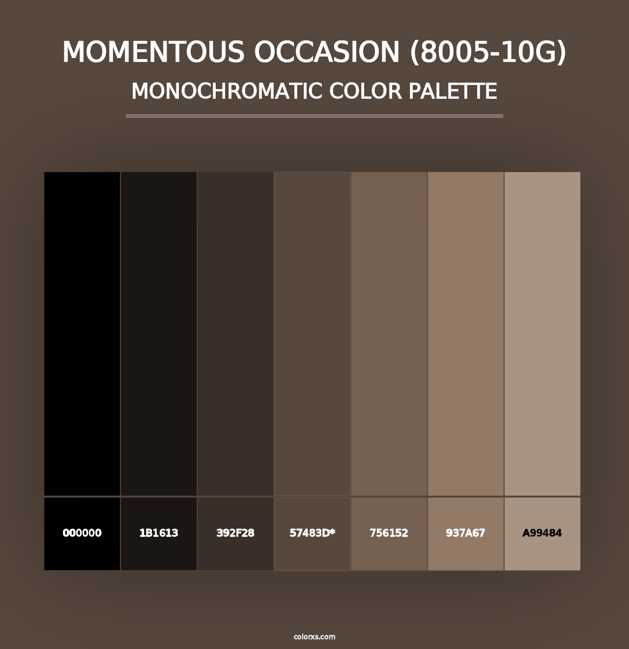 Momentous Occasion (8005-10G) - Monochromatic Color Palette