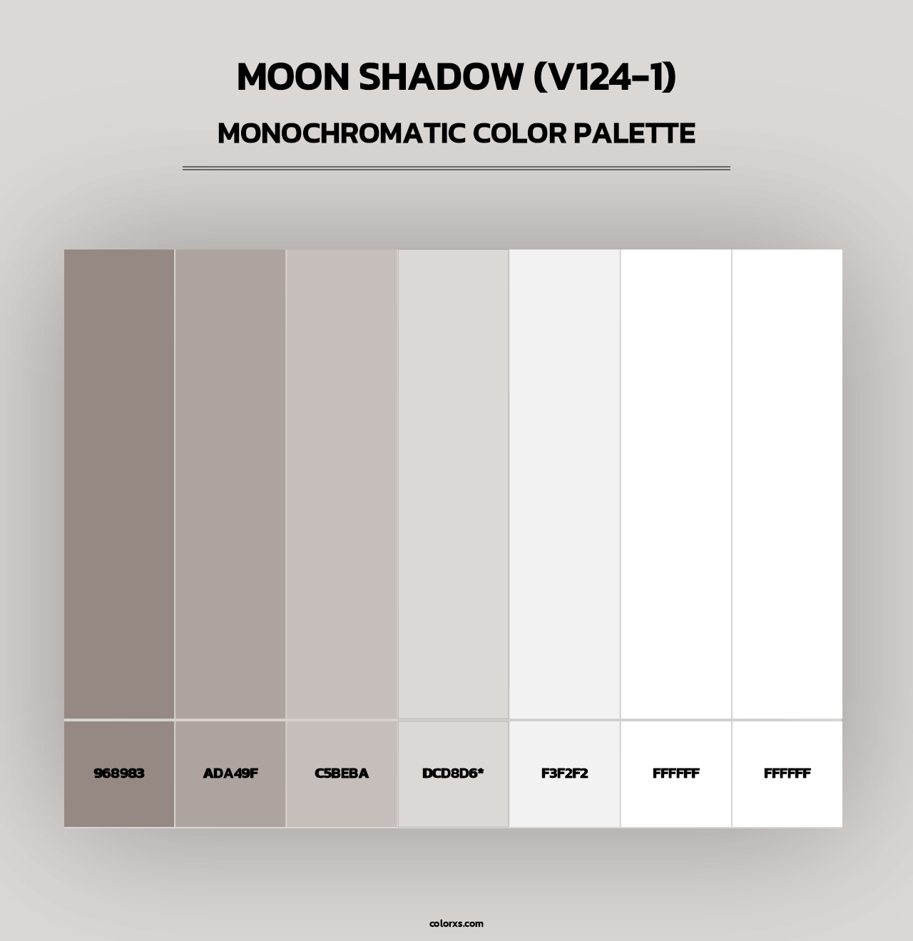 Moon Shadow (V124-1) - Monochromatic Color Palette