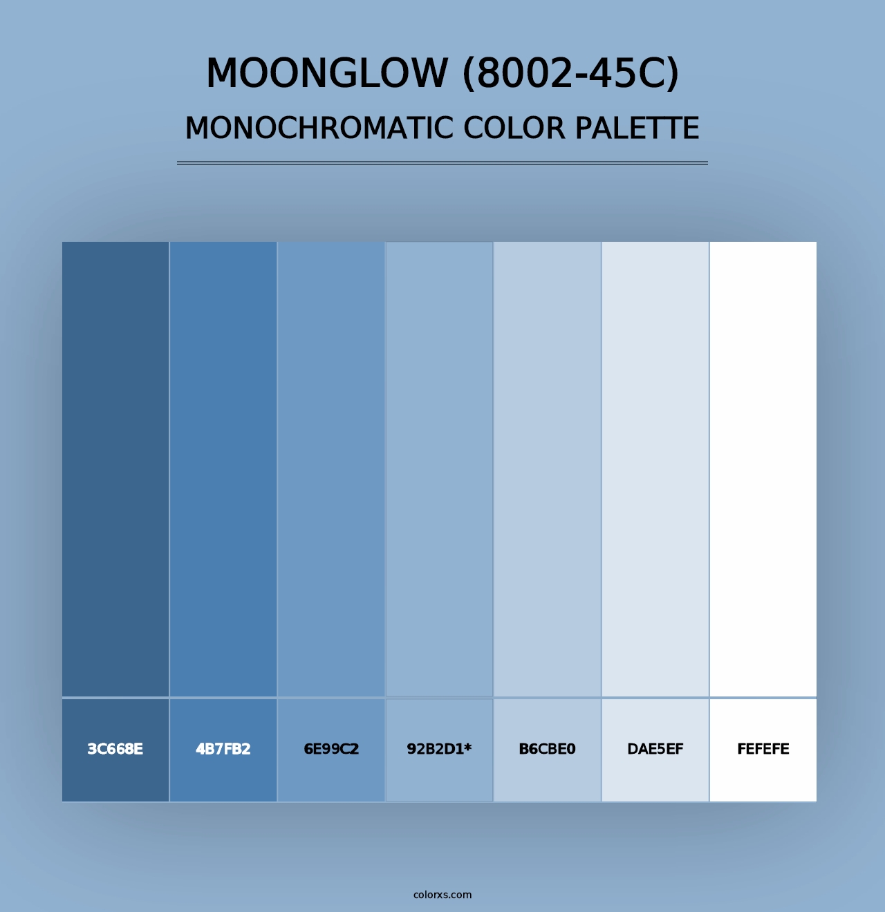 Moonglow (8002-45C) - Monochromatic Color Palette