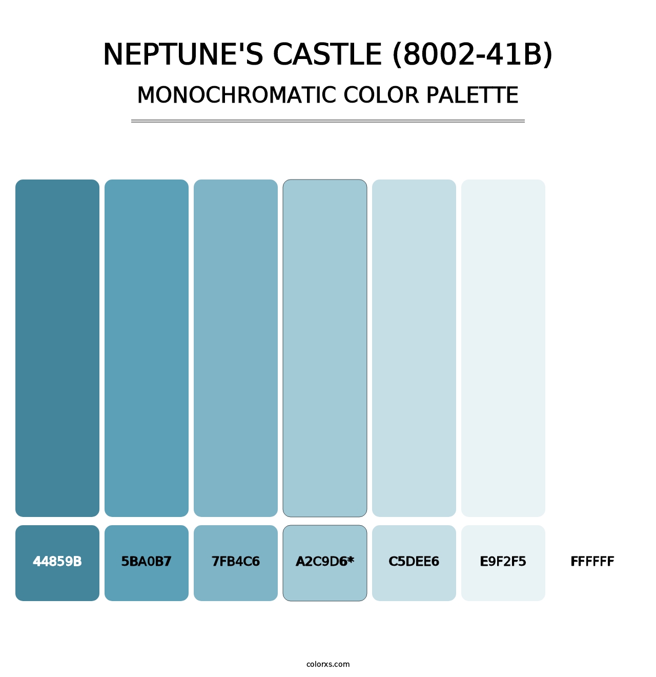 Neptune's Castle (8002-41B) - Monochromatic Color Palette