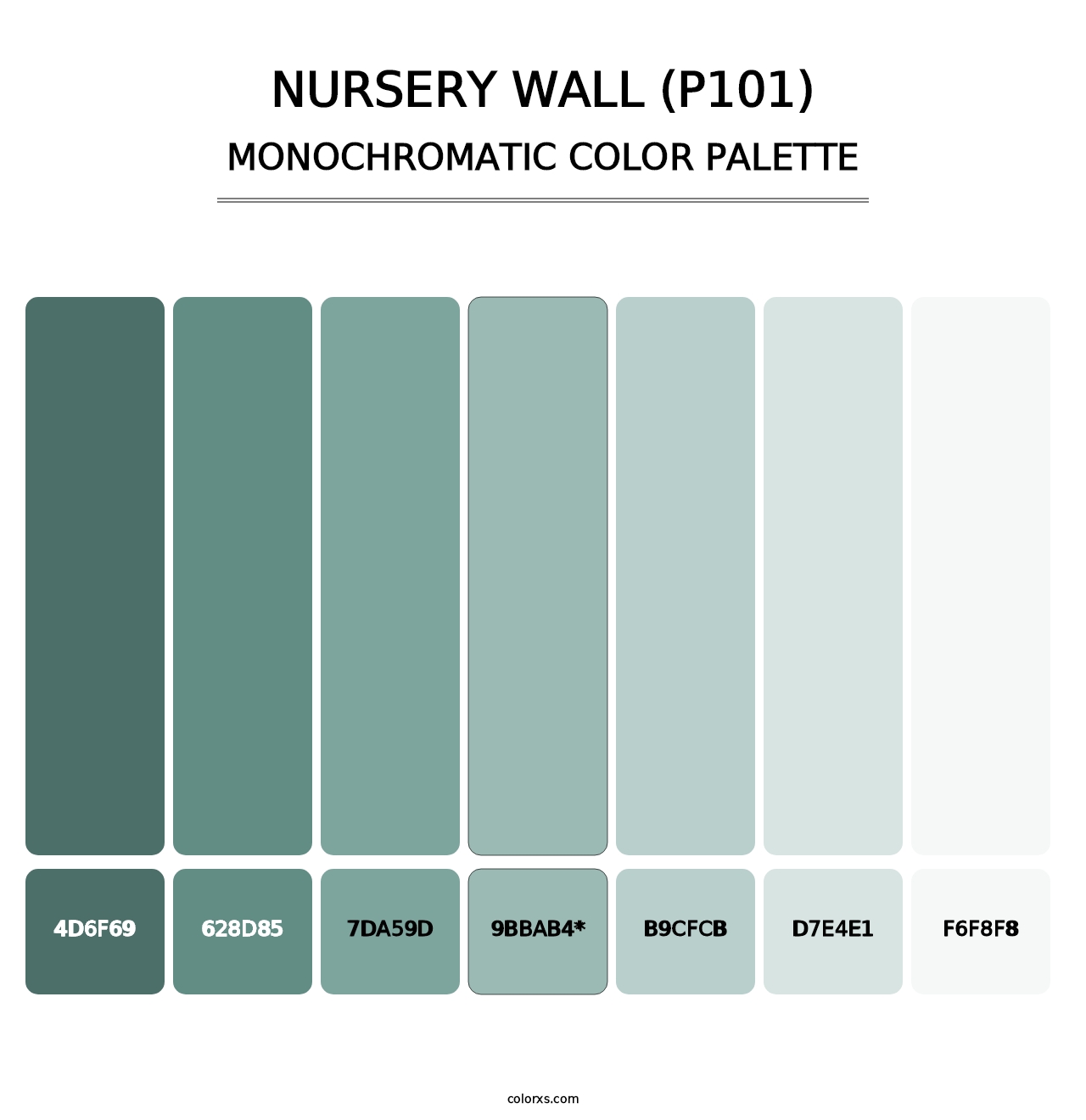 Nursery Wall (P101) - Monochromatic Color Palette