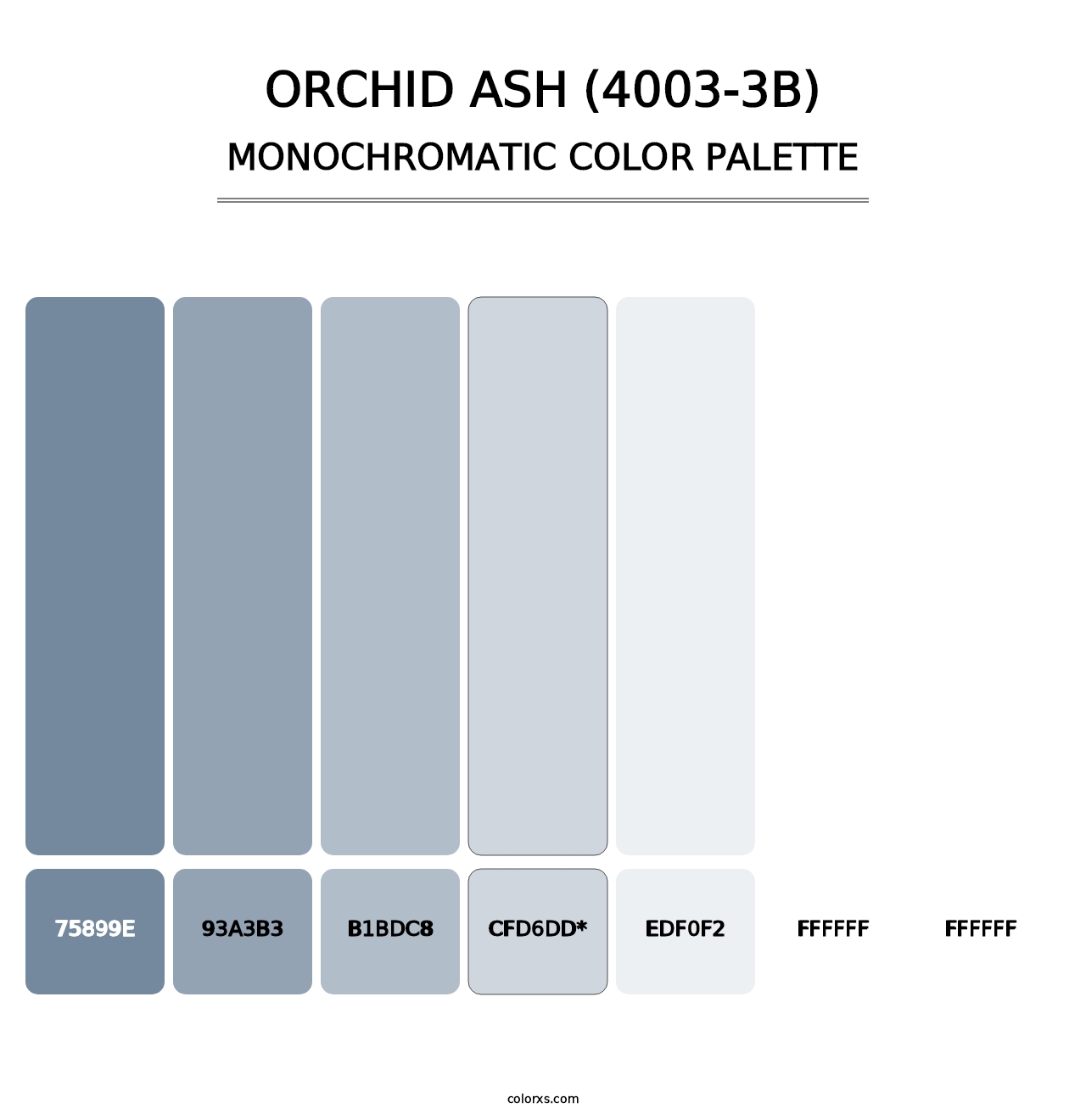 Orchid Ash (4003-3B) - Monochromatic Color Palette