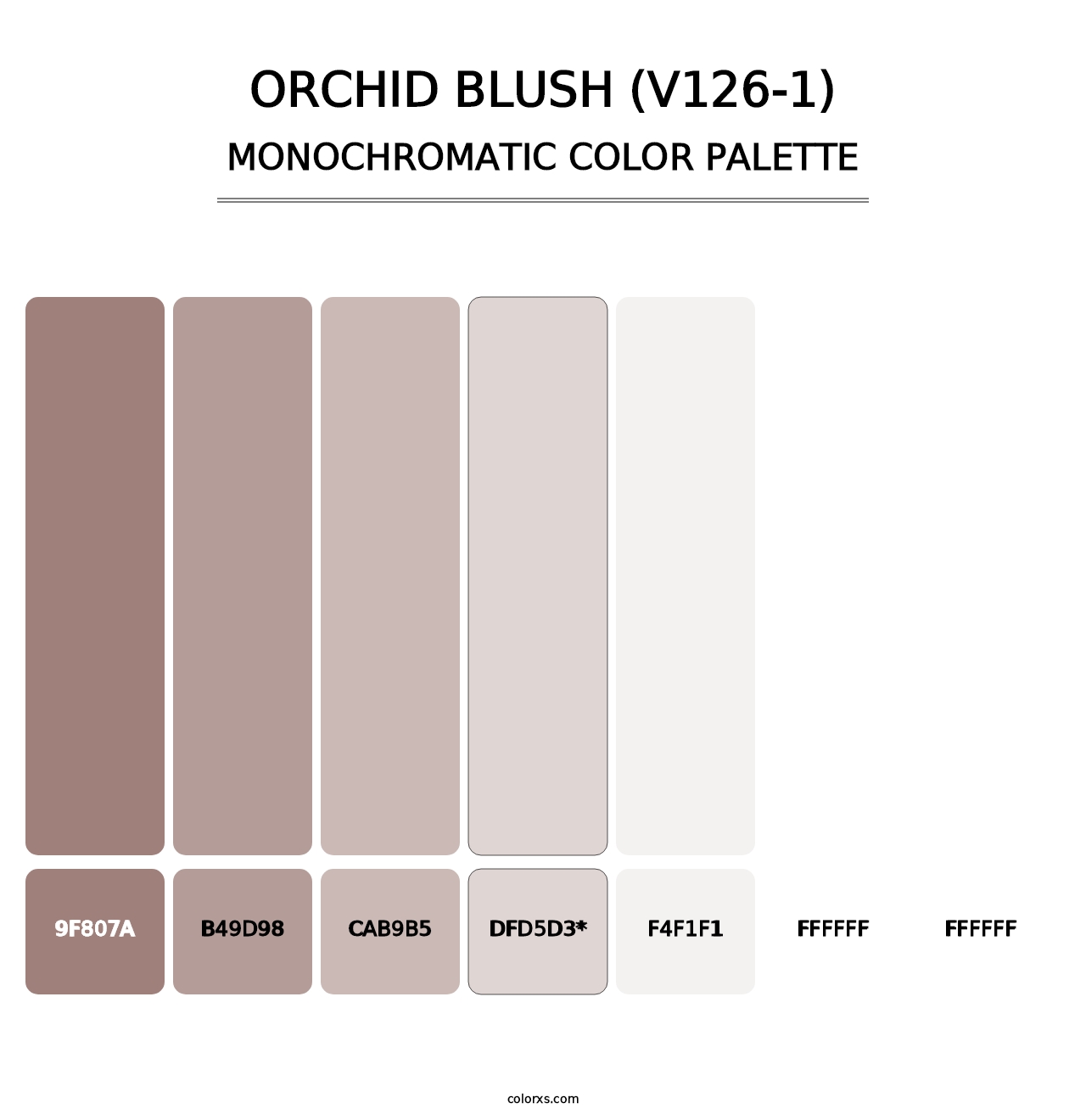 Orchid Blush (V126-1) - Monochromatic Color Palette