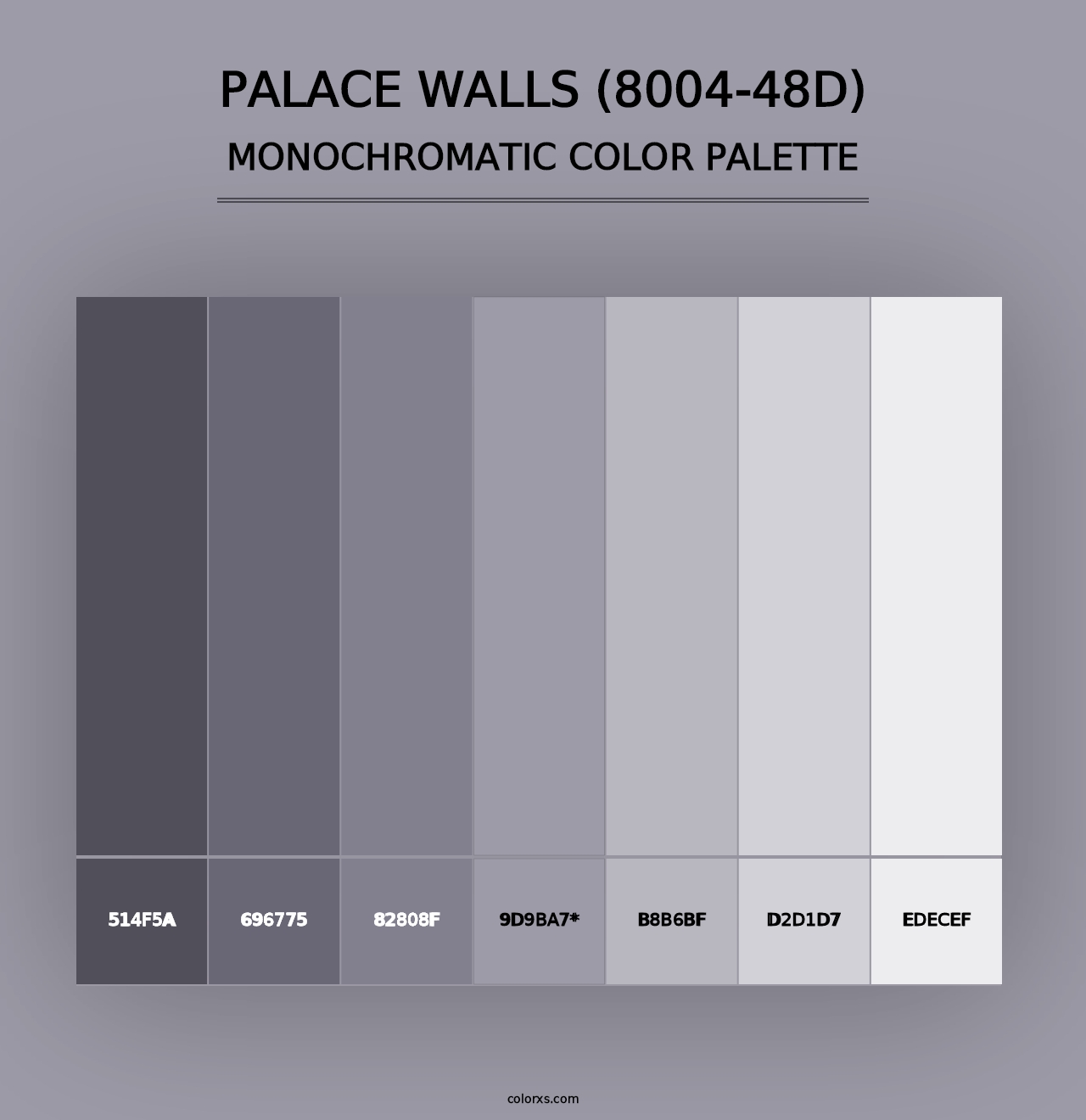 Palace Walls (8004-48D) - Monochromatic Color Palette