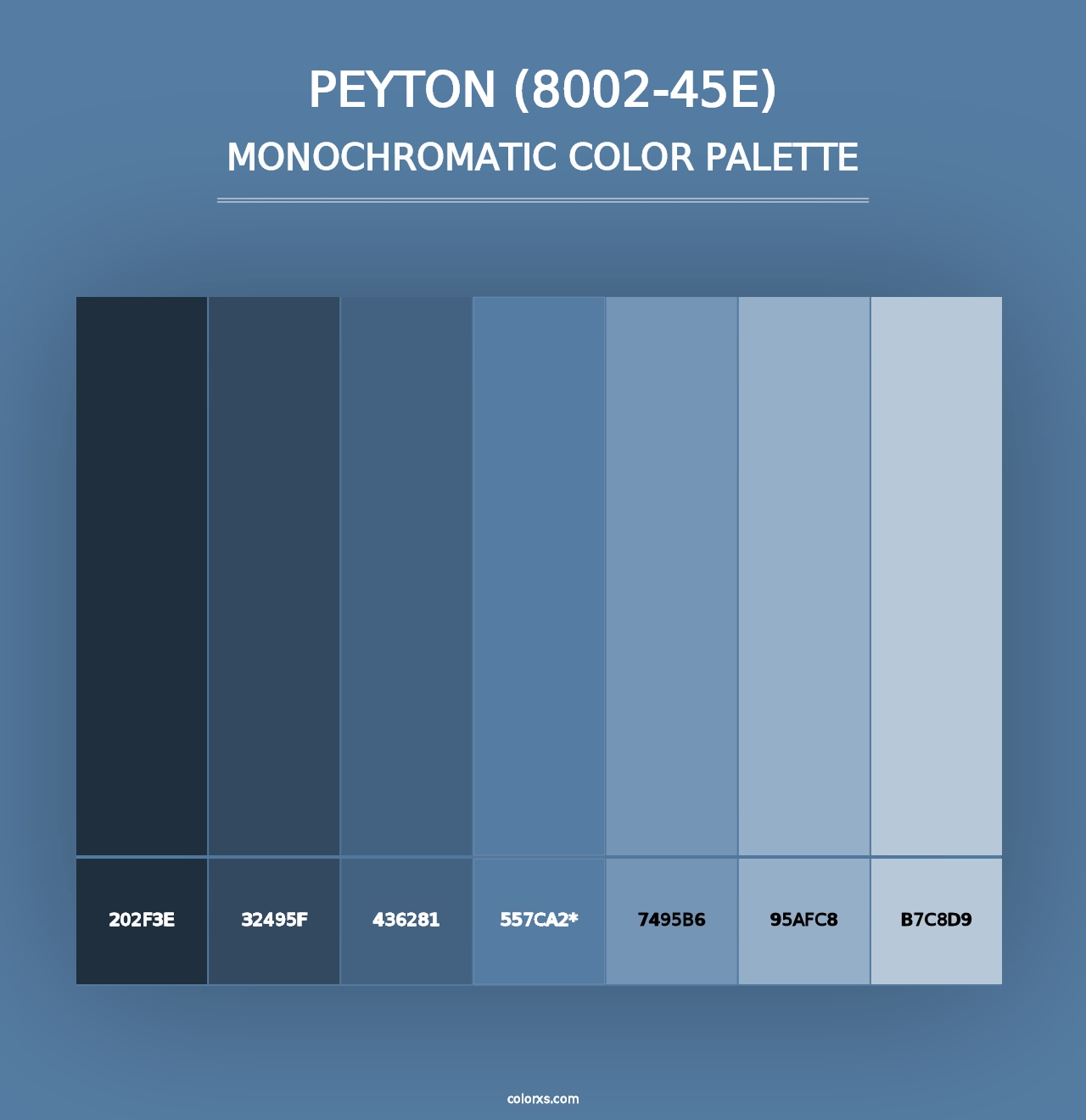 Peyton (8002-45E) - Monochromatic Color Palette