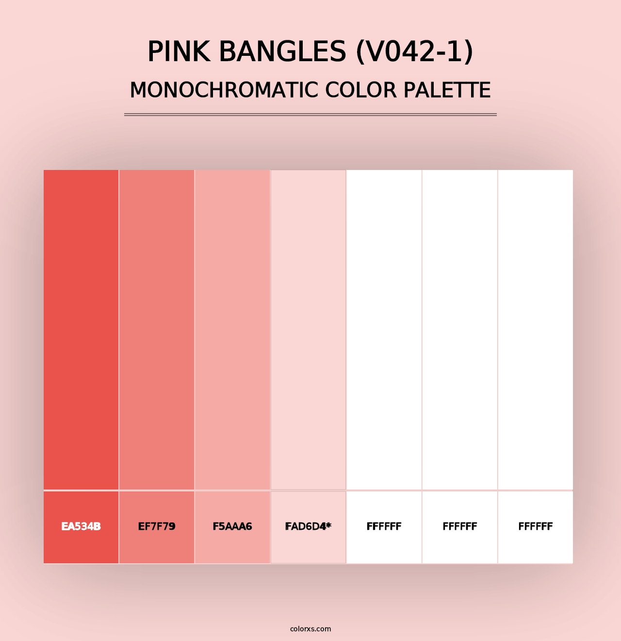 Pink Bangles (V042-1) - Monochromatic Color Palette