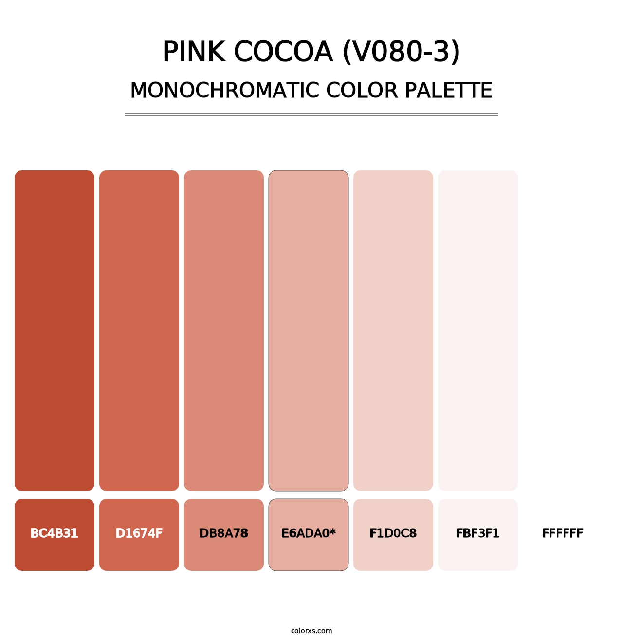 Pink Cocoa (V080-3) - Monochromatic Color Palette