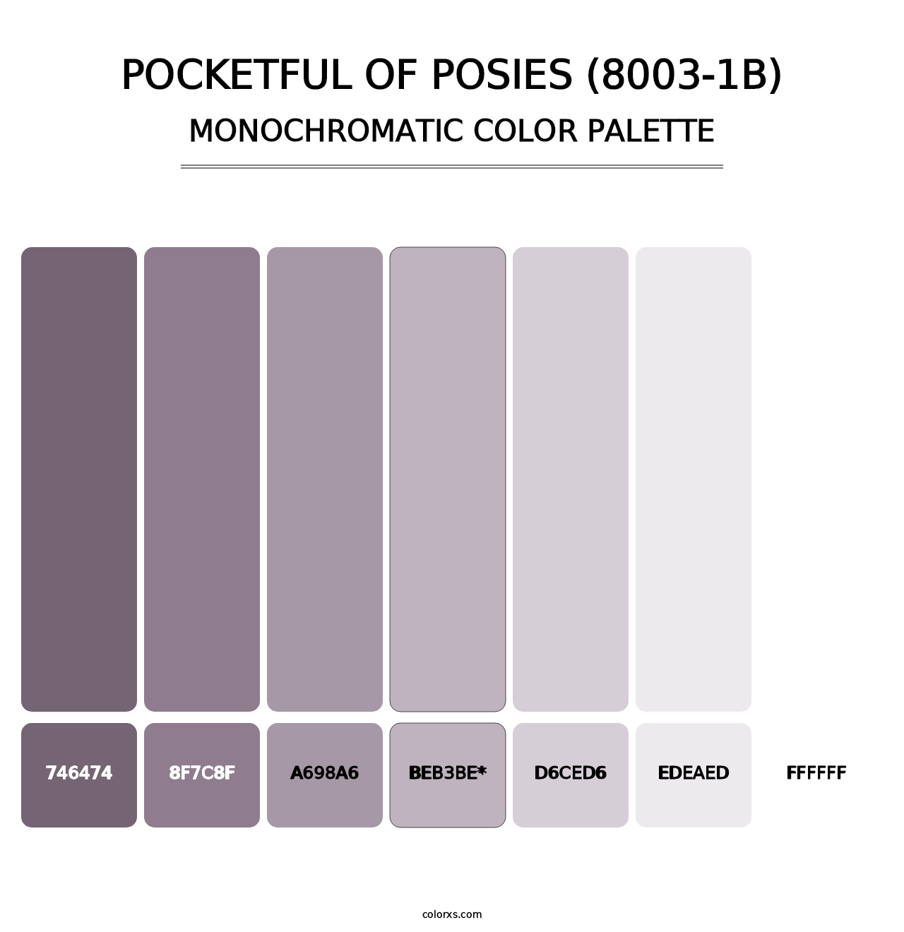 Pocketful of Posies (8003-1B) - Monochromatic Color Palette