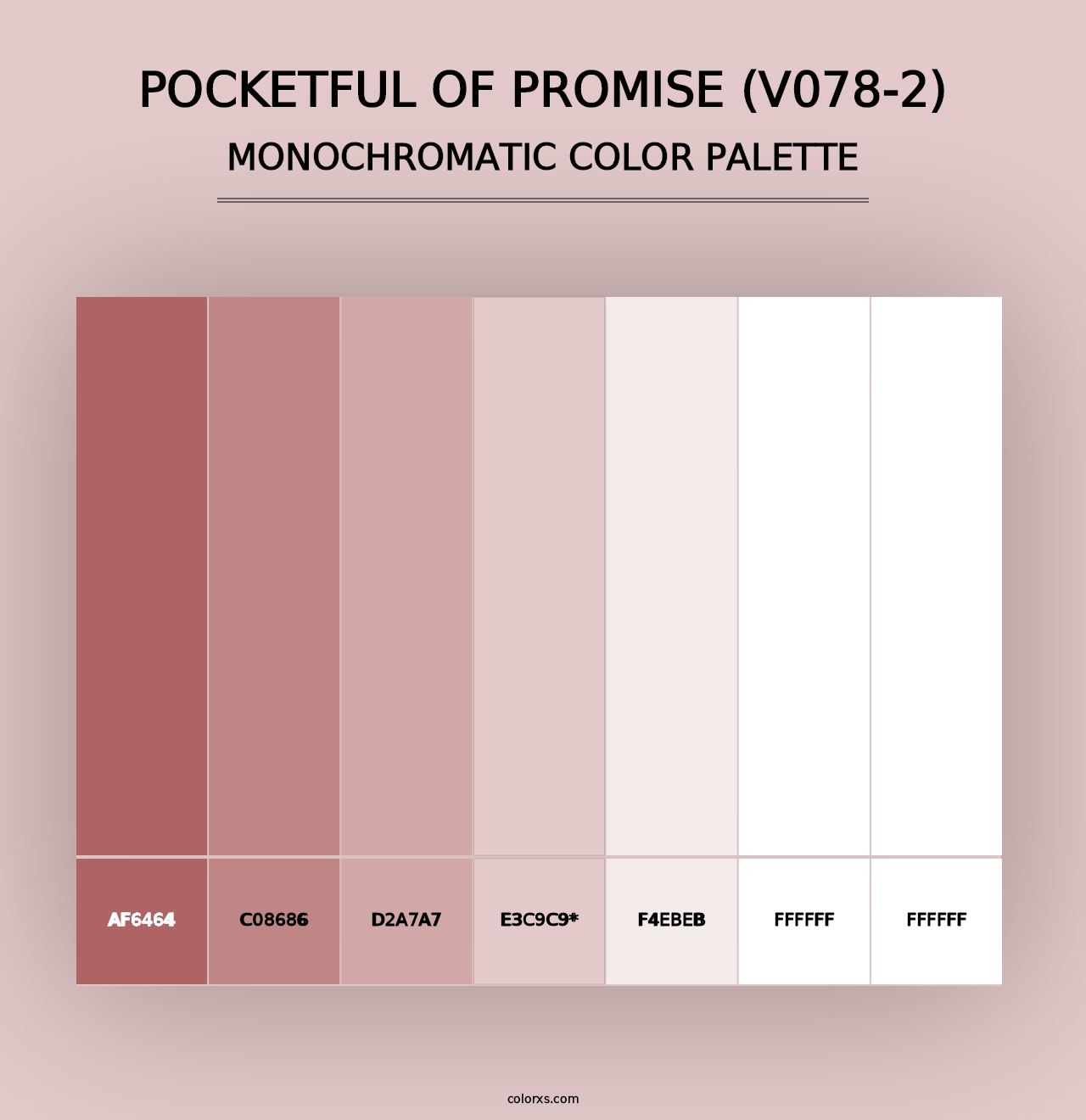 Pocketful of Promise (V078-2) - Monochromatic Color Palette