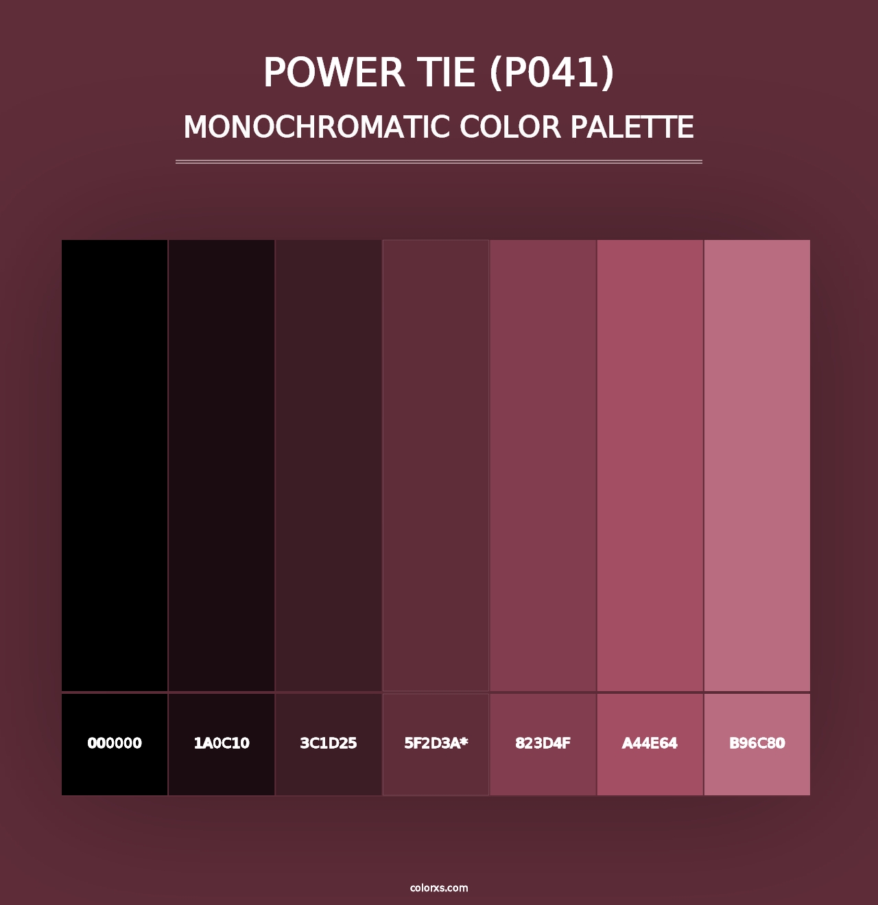 Power Tie (P041) - Monochromatic Color Palette