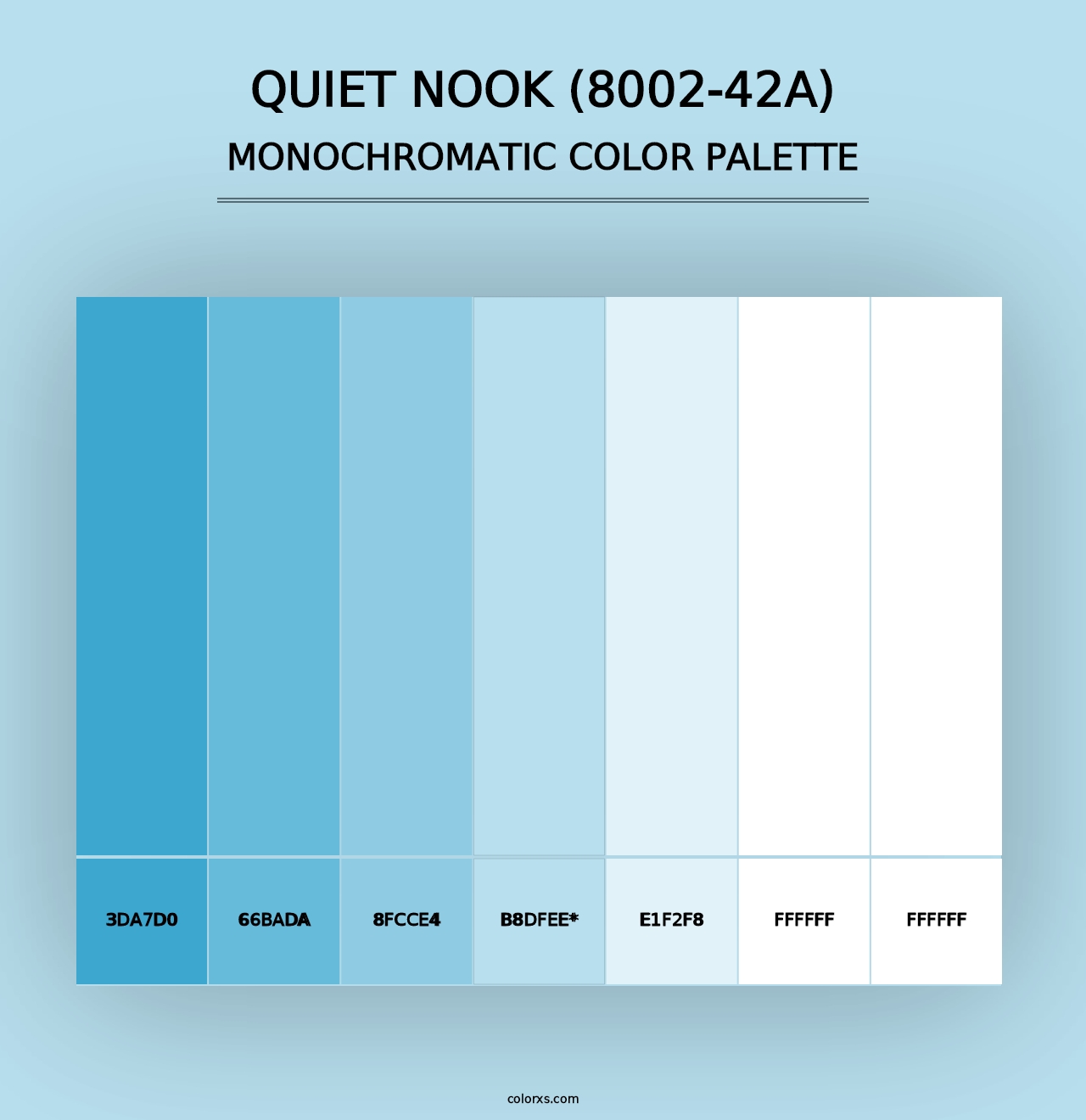 Quiet Nook (8002-42A) - Monochromatic Color Palette