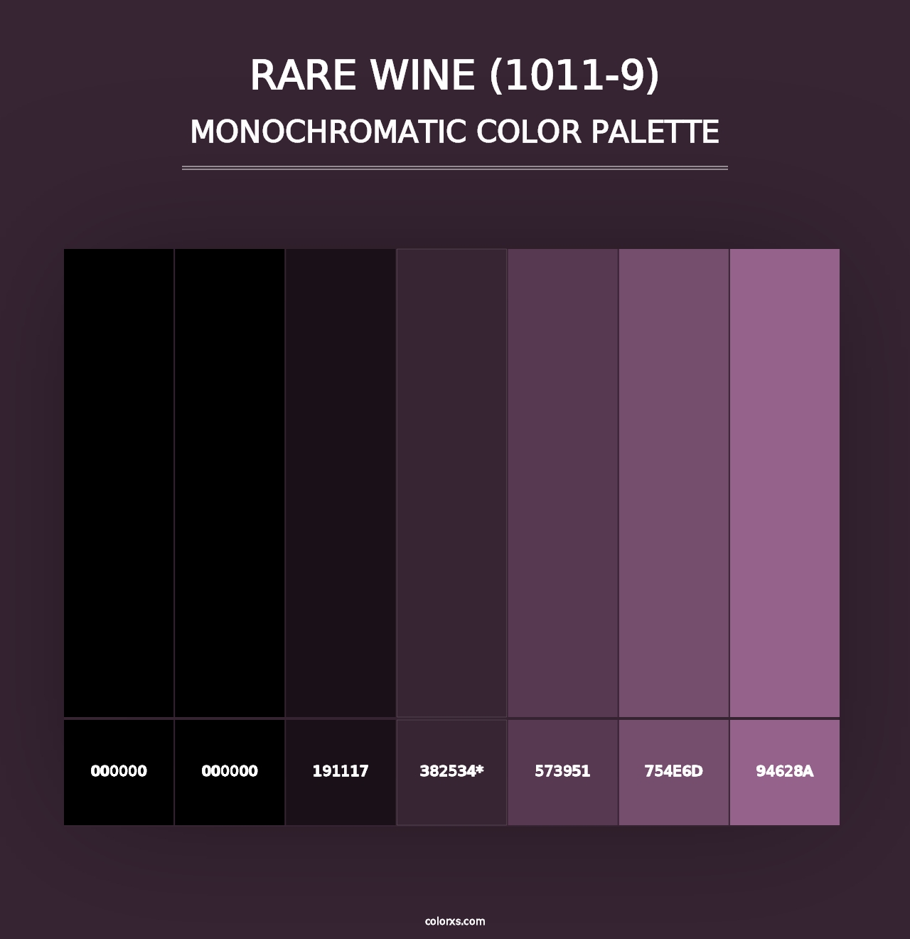 Rare Wine (1011-9) - Monochromatic Color Palette