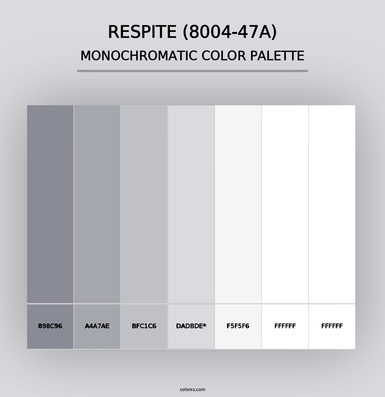 Respite (8004-47A) - Monochromatic Color Palette