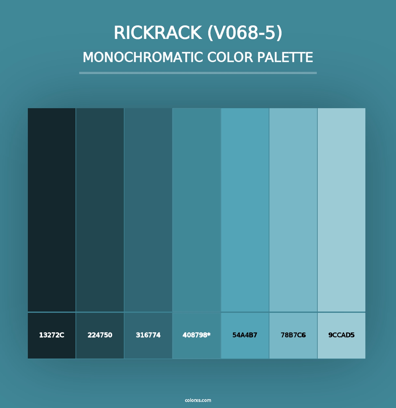 Rickrack (V068-5) - Monochromatic Color Palette