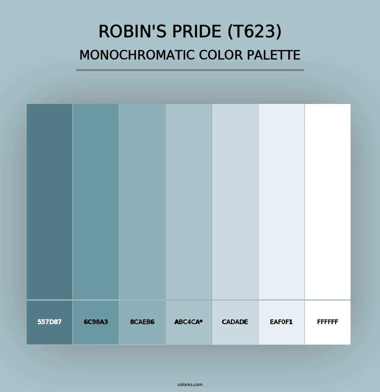 Robin's Pride (T623) - Monochromatic Color Palette