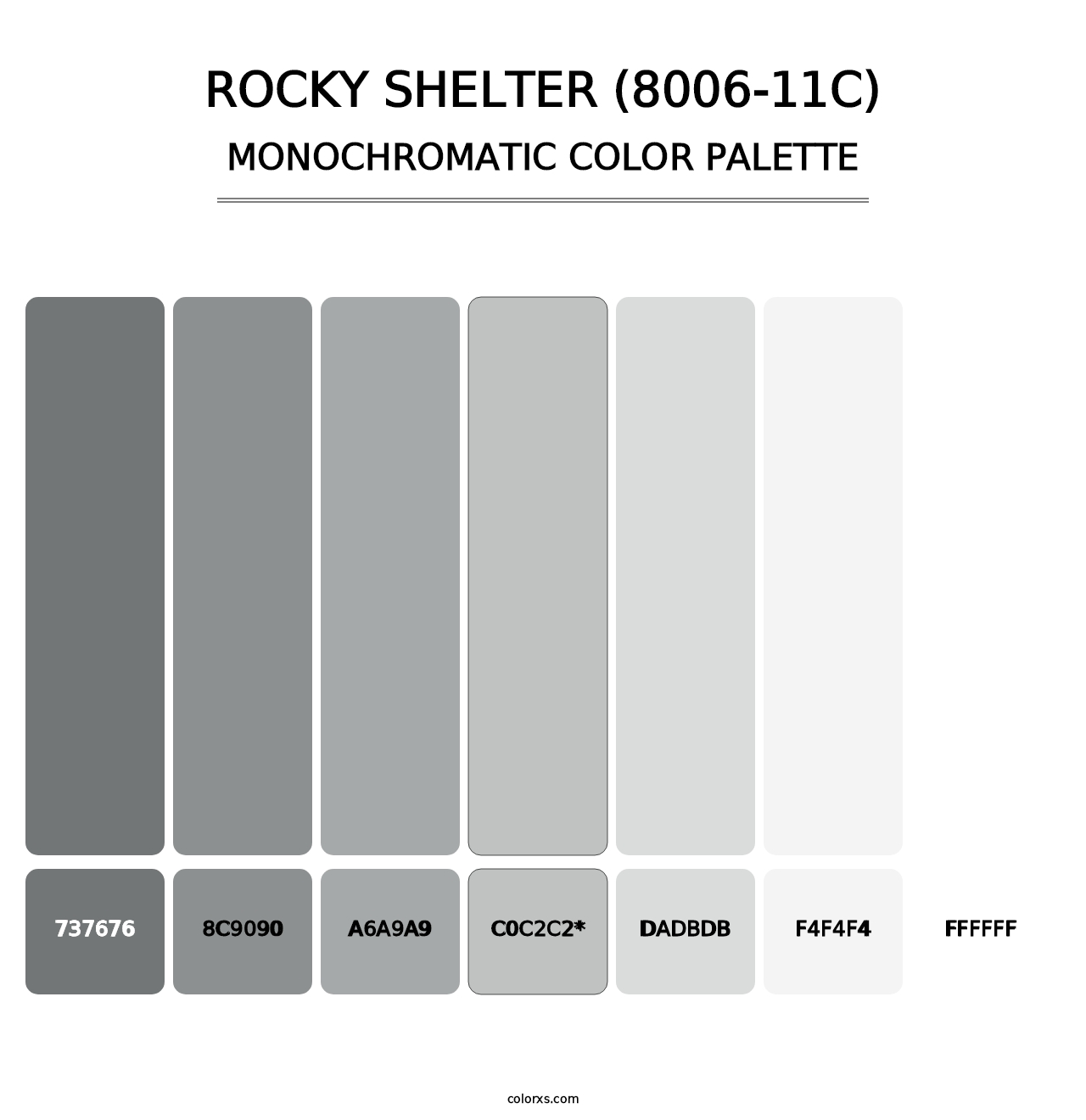 Rocky Shelter (8006-11C) - Monochromatic Color Palette