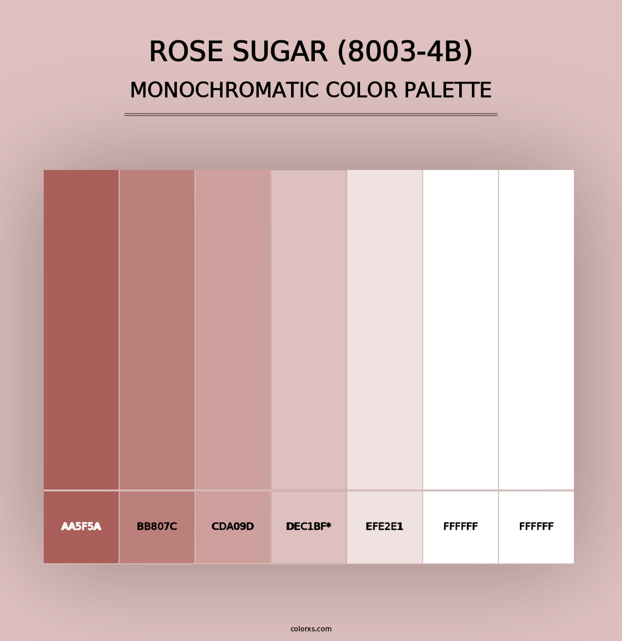 Rose Sugar (8003-4B) - Monochromatic Color Palette