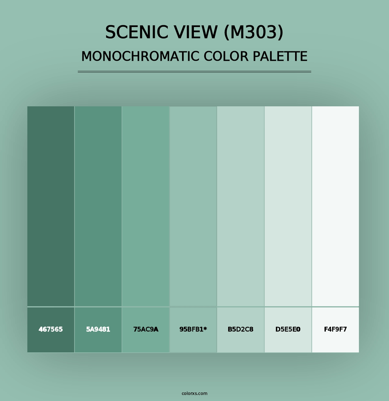 Scenic View (M303) - Monochromatic Color Palette