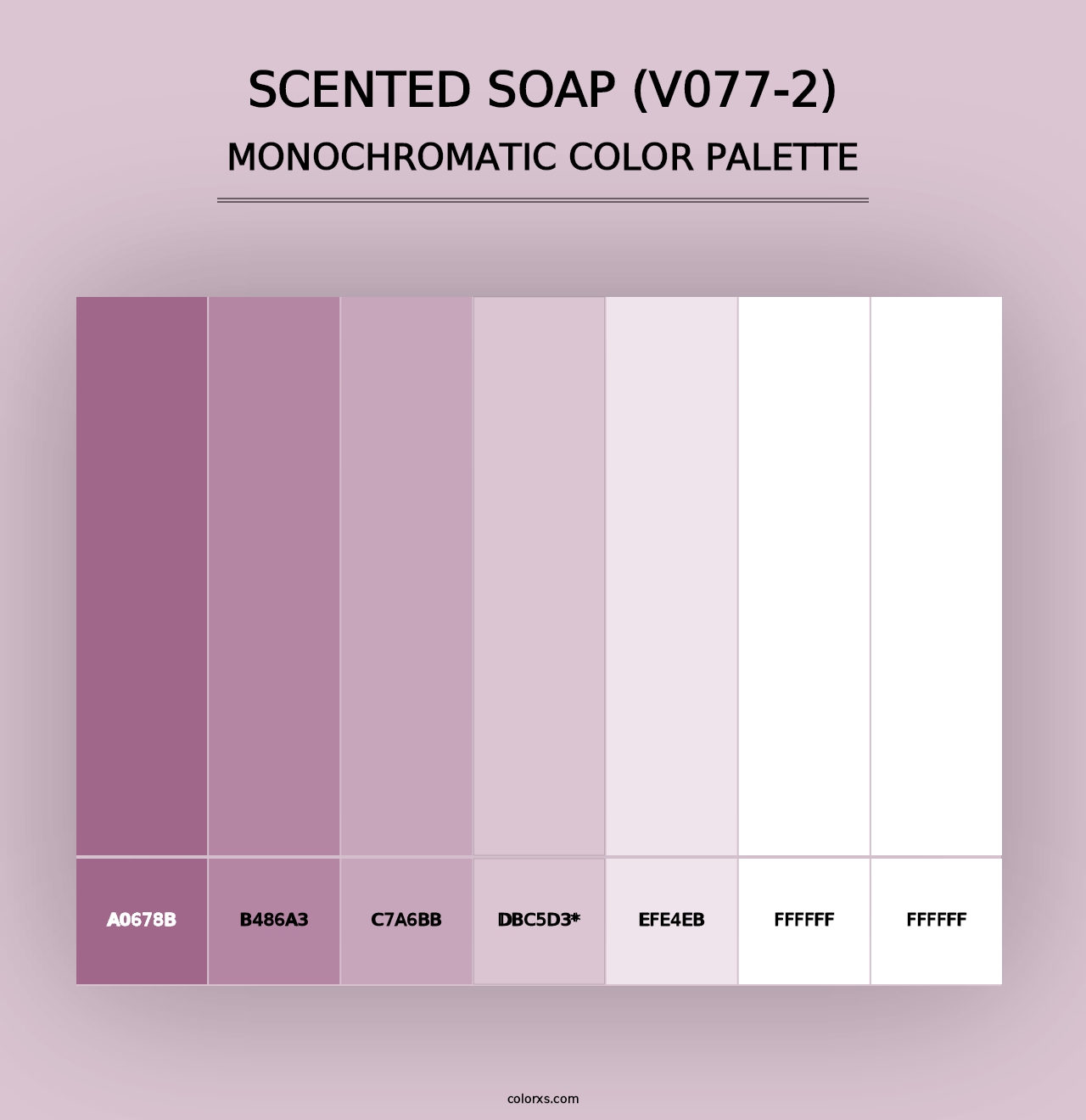 Scented Soap (V077-2) - Monochromatic Color Palette