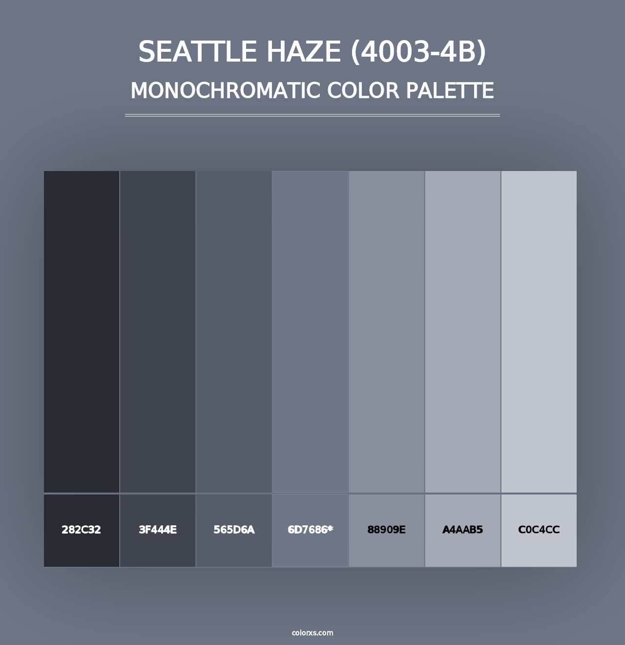 Seattle Haze (4003-4B) - Monochromatic Color Palette