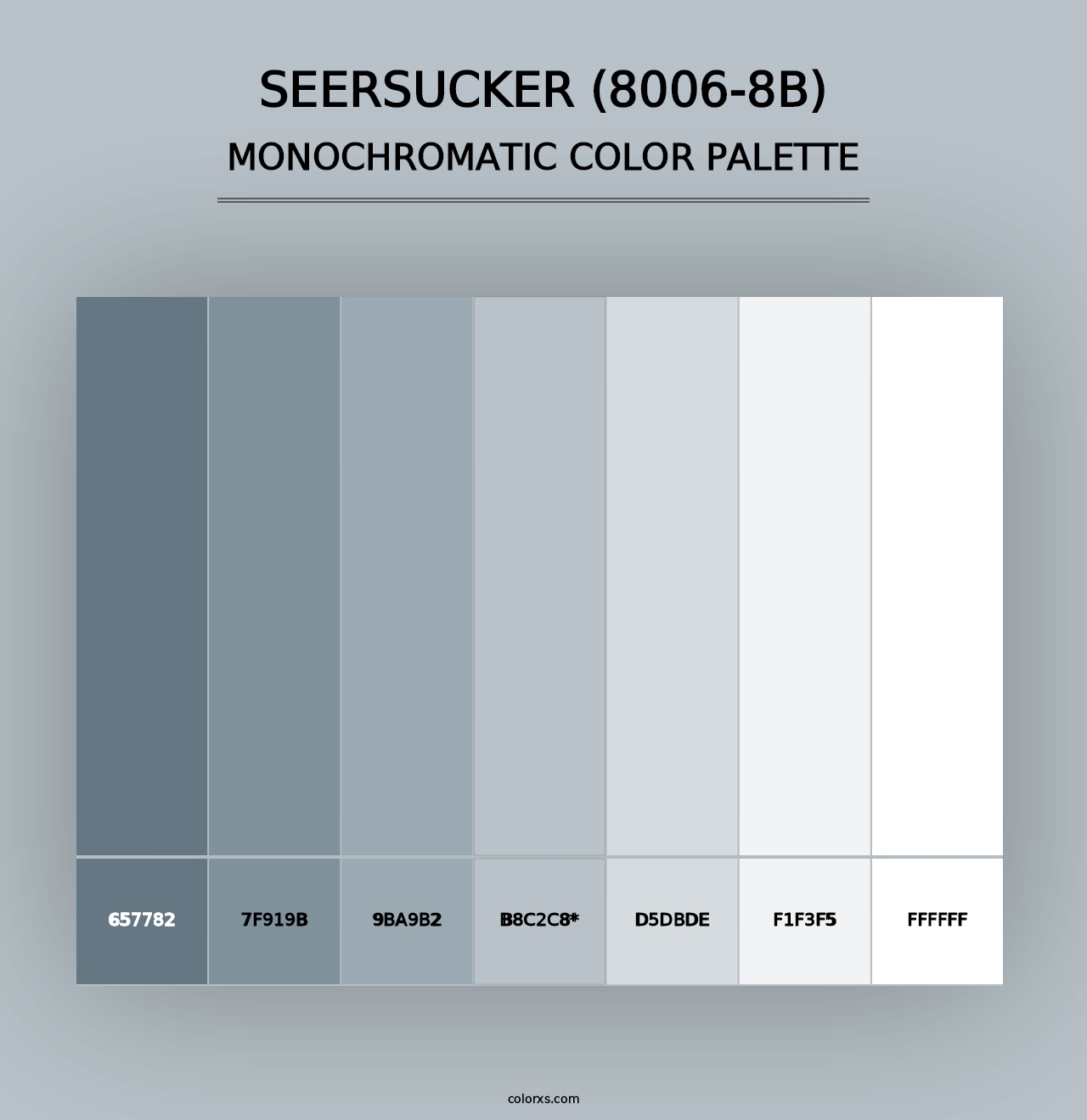 Seersucker (8006-8B) - Monochromatic Color Palette