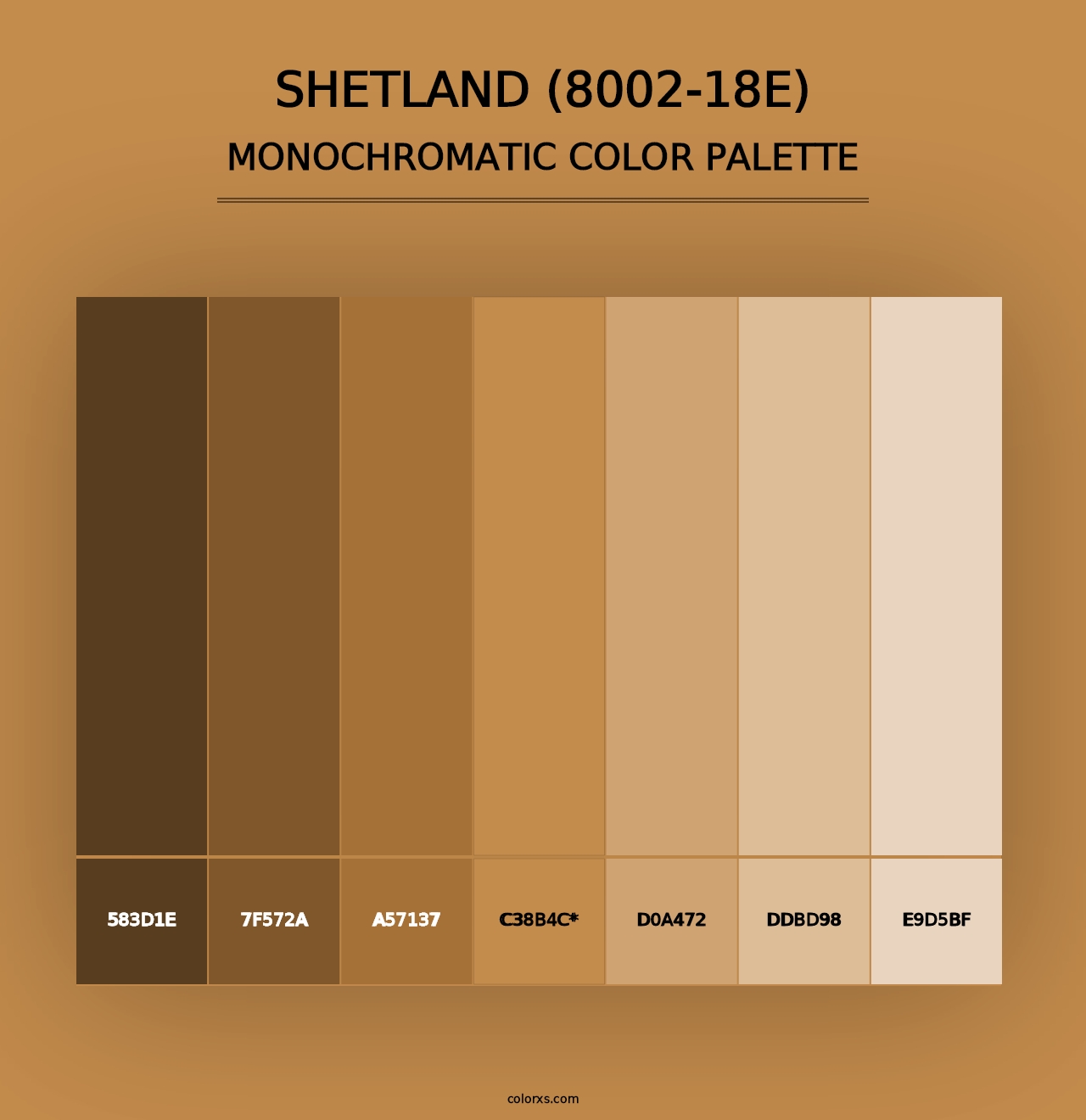 Shetland (8002-18E) - Monochromatic Color Palette