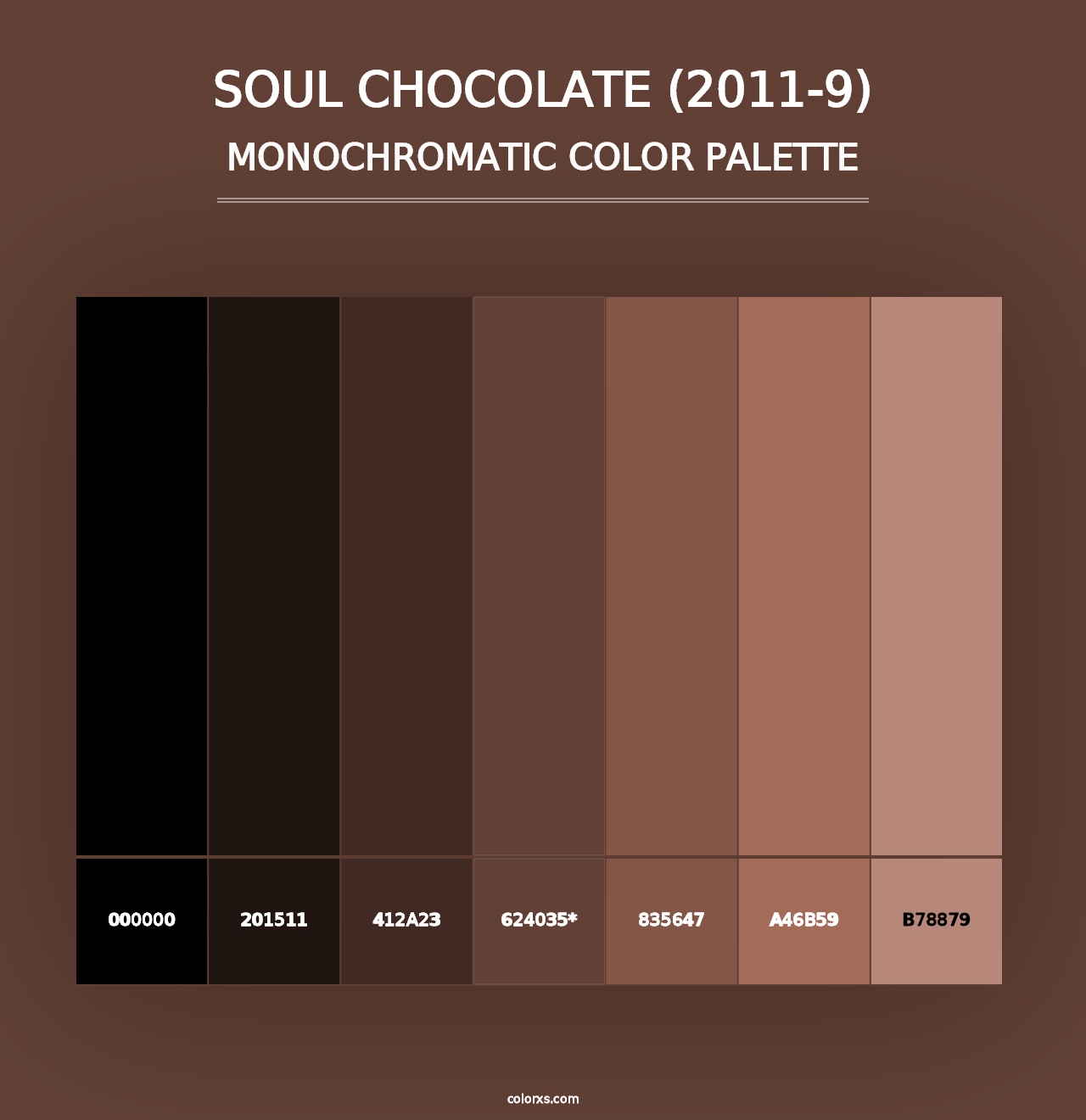 Soul Chocolate (2011-9) - Monochromatic Color Palette