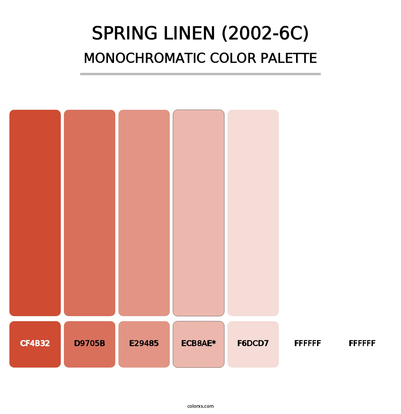 Spring Linen (2002-6C) - Monochromatic Color Palette