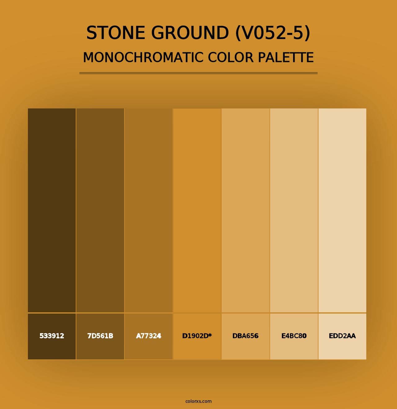 Stone Ground (V052-5) - Monochromatic Color Palette