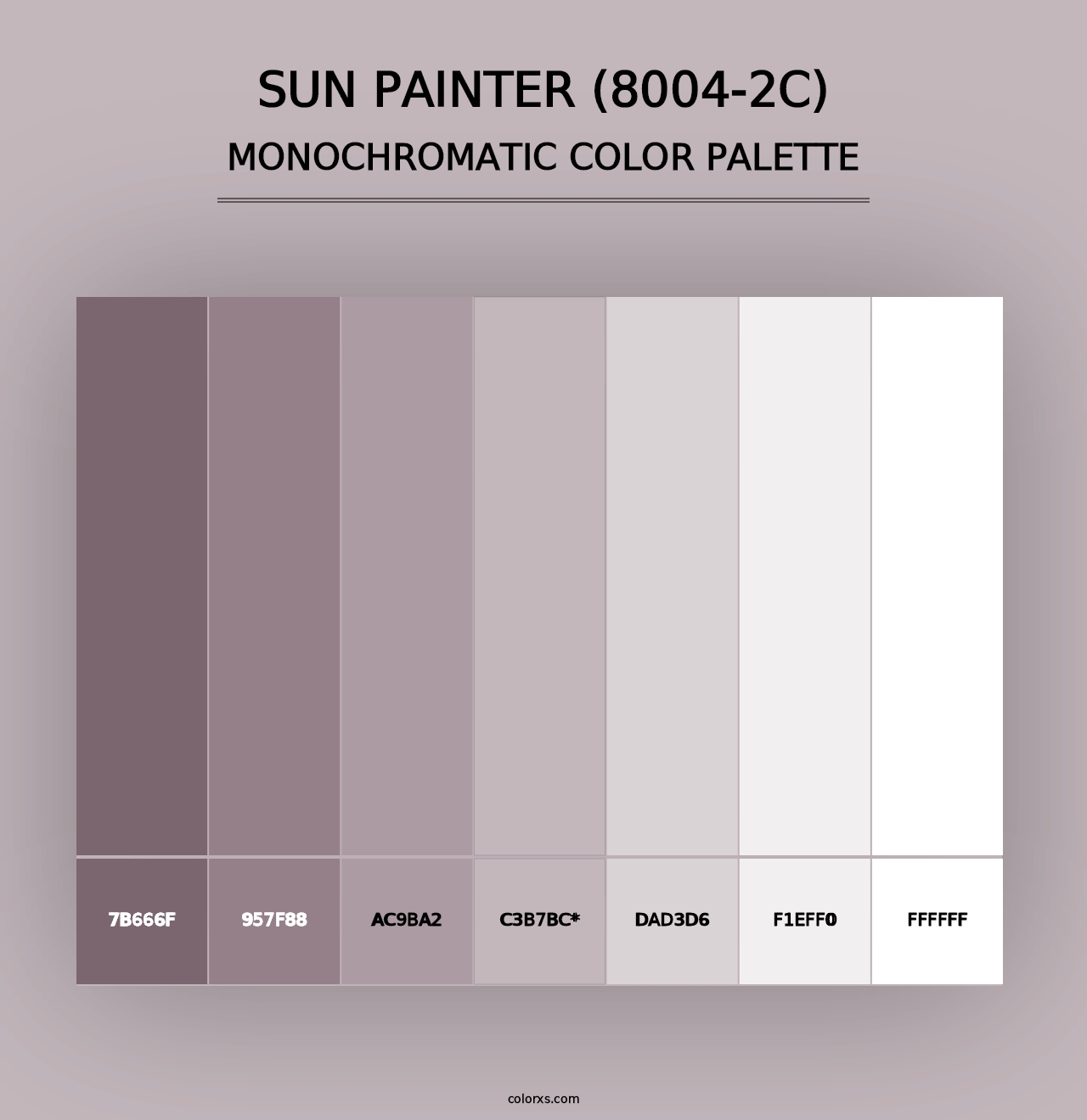 Sun Painter (8004-2C) - Monochromatic Color Palette