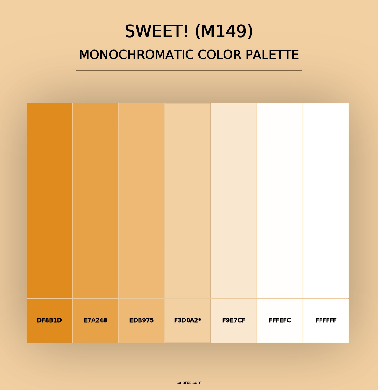 sweet! (M149) - Monochromatic Color Palette