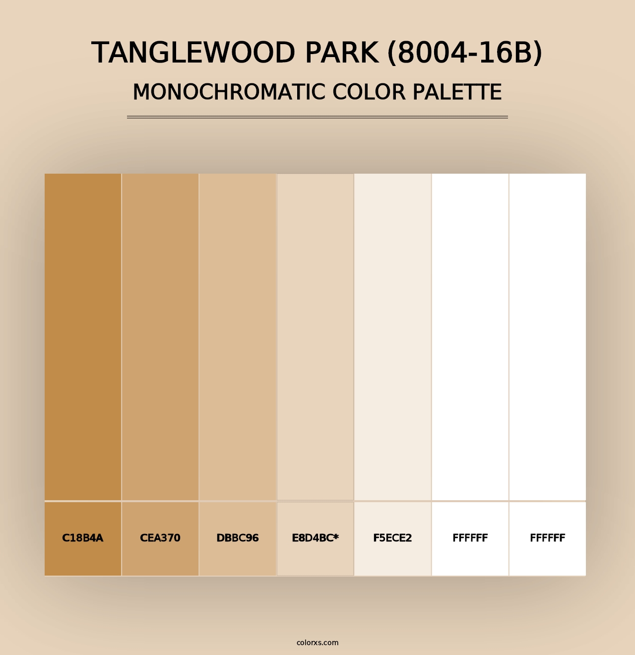 Tanglewood Park (8004-16B) - Monochromatic Color Palette