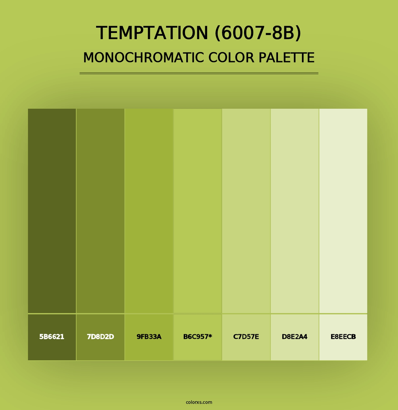 Temptation (6007-8B) - Monochromatic Color Palette