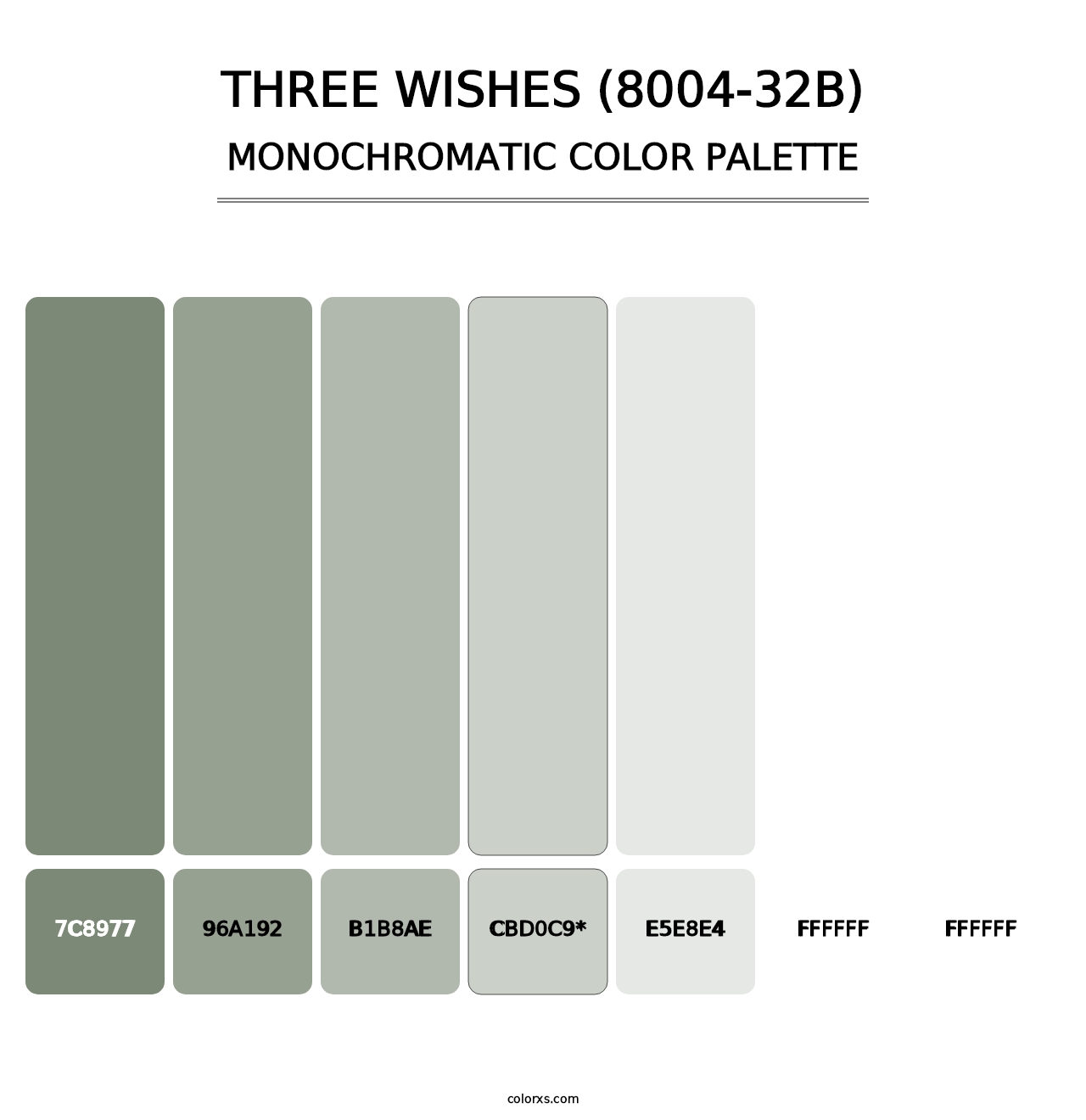 Three Wishes (8004-32B) - Monochromatic Color Palette