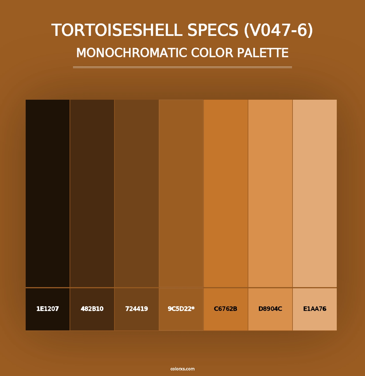 Tortoiseshell Specs (V047-6) - Monochromatic Color Palette