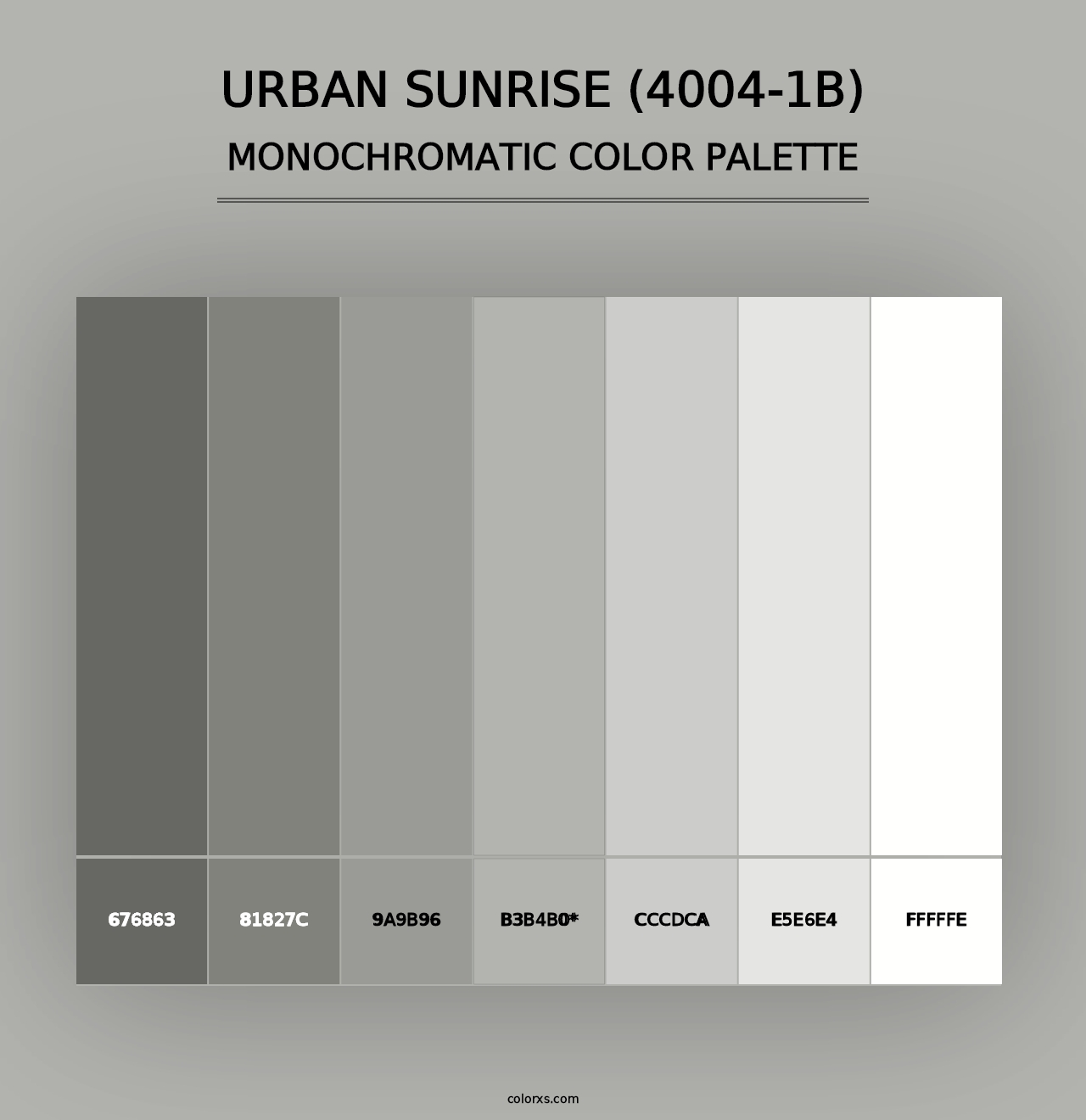 Urban Sunrise (4004-1B) - Monochromatic Color Palette