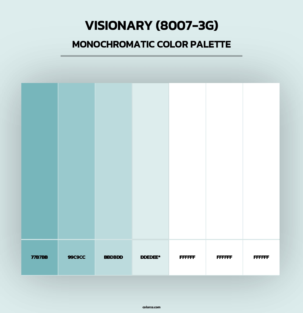 Visionary (8007-3G) - Monochromatic Color Palette