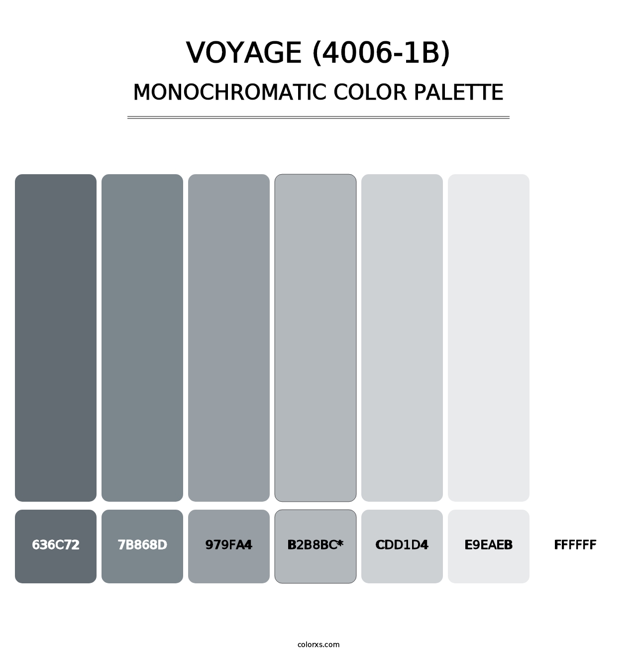 Voyage (4006-1B) - Monochromatic Color Palette