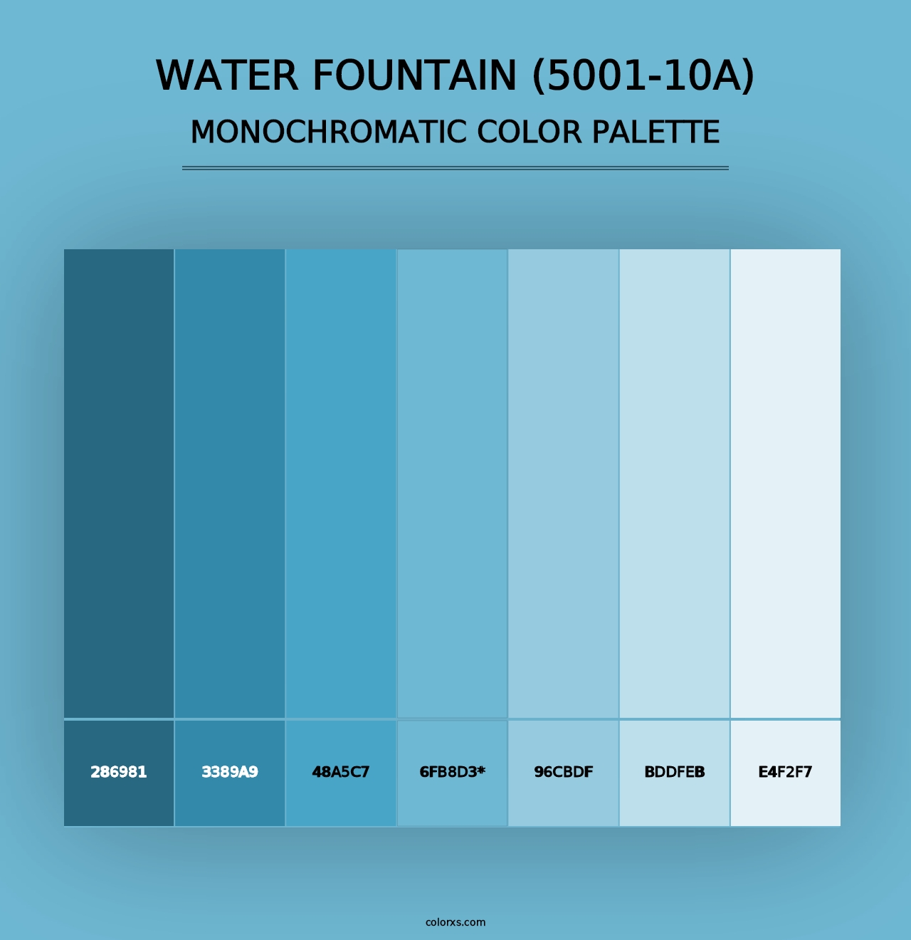 Water Fountain (5001-10A) - Monochromatic Color Palette