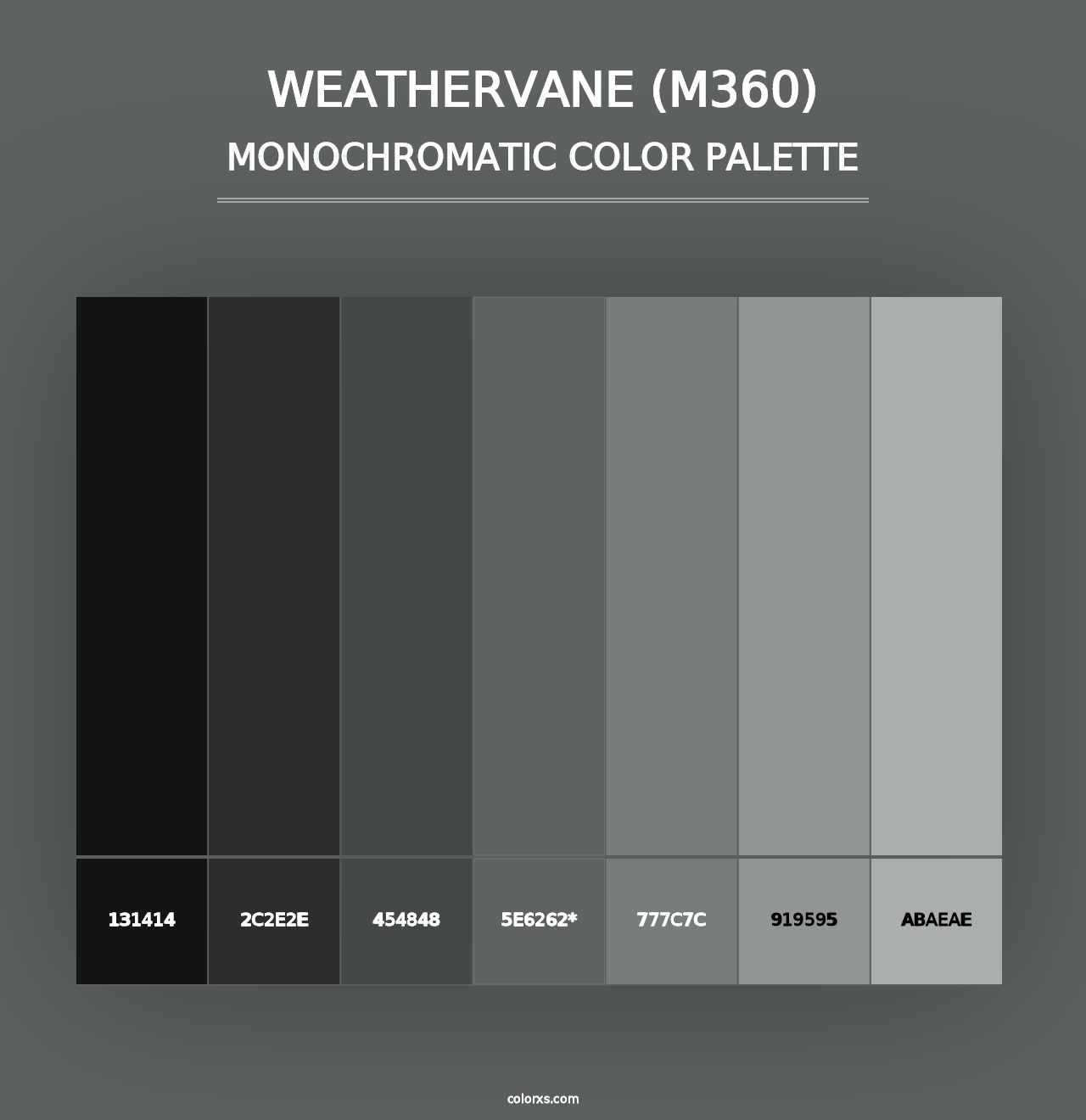 Weathervane (M360) - Monochromatic Color Palette