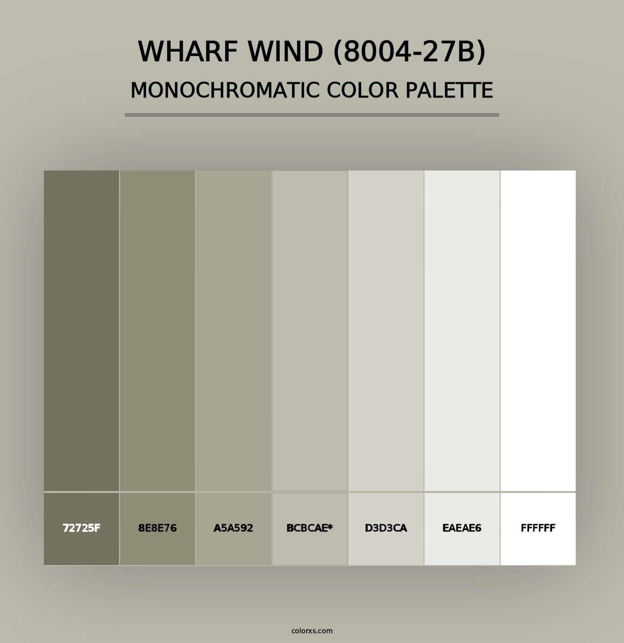 Wharf Wind (8004-27B) - Monochromatic Color Palette