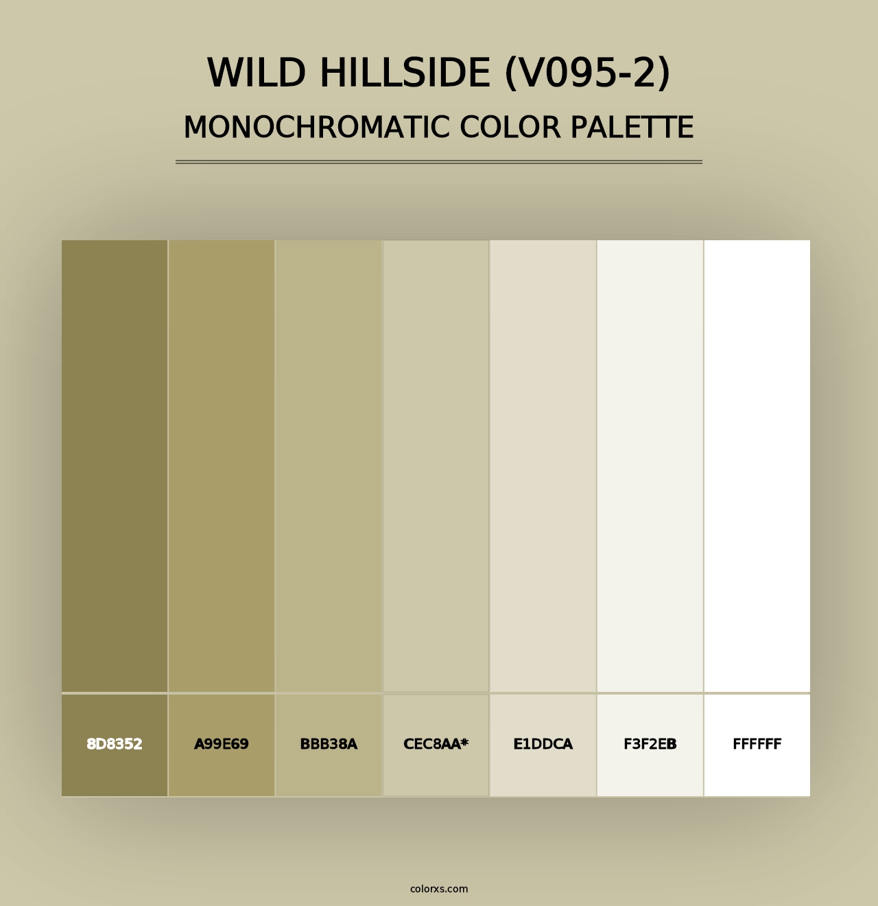 Wild Hillside (V095-2) - Monochromatic Color Palette