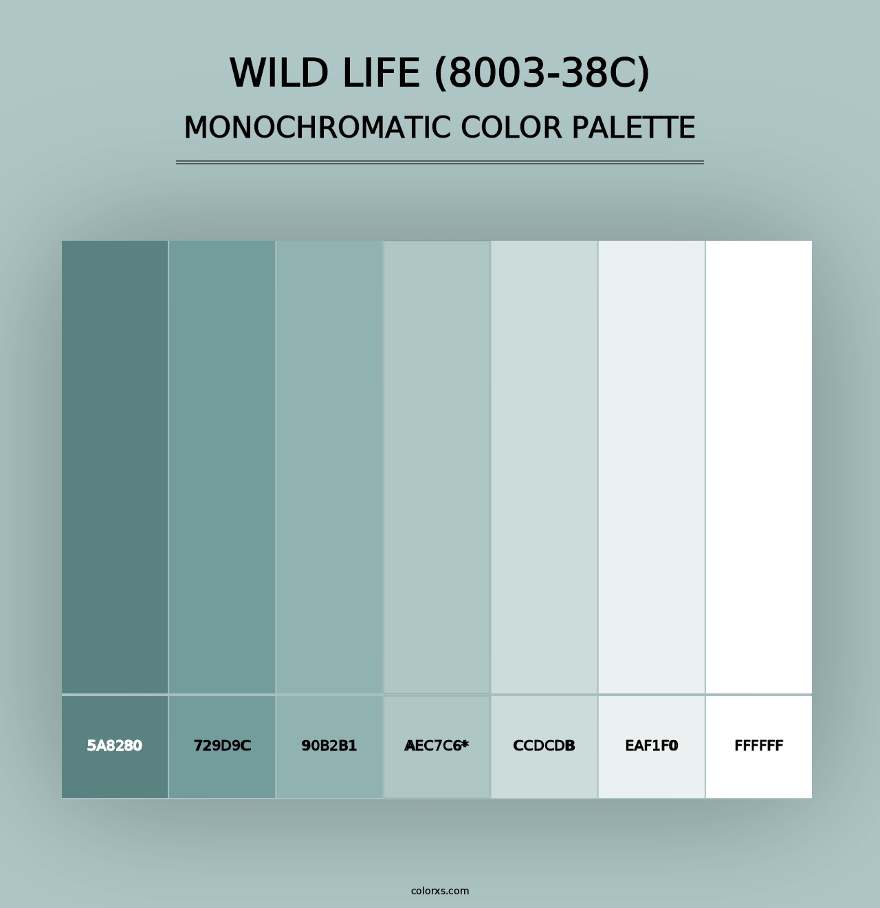 Wild Life (8003-38C) - Monochromatic Color Palette