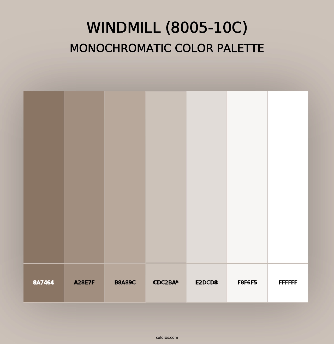 Windmill (8005-10C) - Monochromatic Color Palette