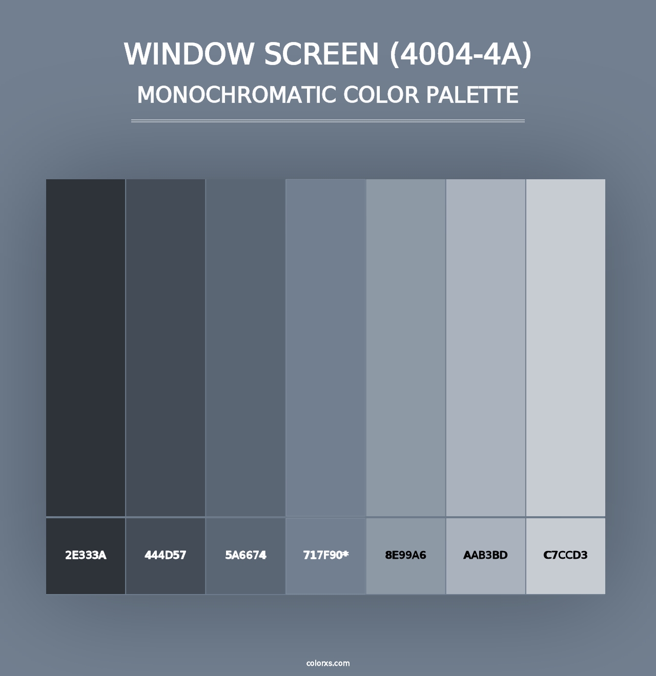 Window Screen (4004-4A) - Monochromatic Color Palette