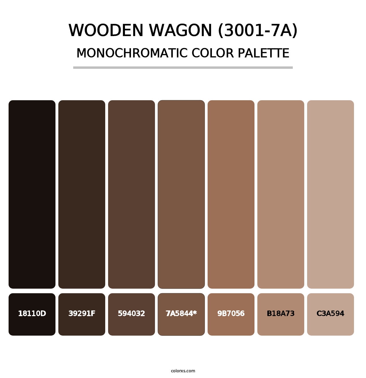 Wooden Wagon (3001-7A) - Monochromatic Color Palette