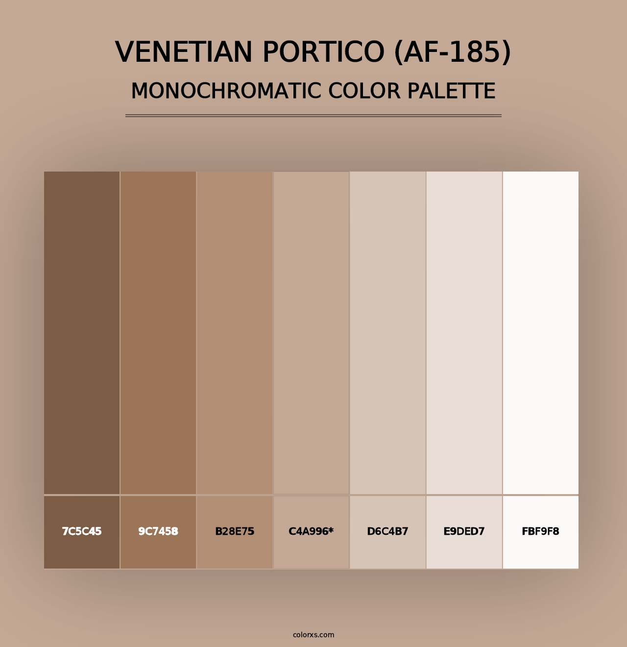 Venetian Portico (AF-185) - Monochromatic Color Palette