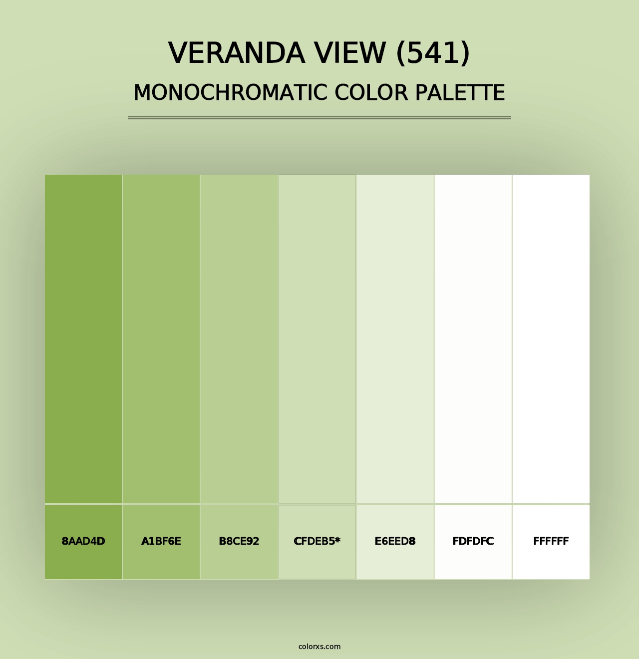 Veranda View (541) - Monochromatic Color Palette